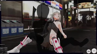 3D CARTOON Vocaloid IA Outside Nailed and Cum
