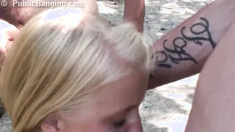 18 outdoor GROUP SEX gang bang sex Part three
