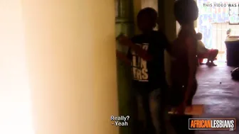 Sexy passionate orgasms between two african sluts