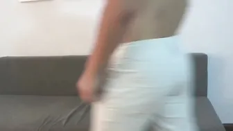 Hubby arrives home just to find wifey eating up a Eastern penis
