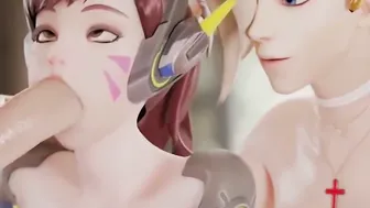 【MMD R-eighteen SEX DANCE】INTENSE YUMMY HEAD DEEP THROAT ROUGH SEX 激しいセックス [MMD]
