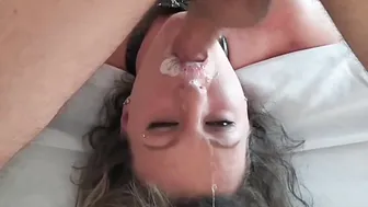 Messy Cross Eyed Face Nailed - Cut Anati Brown