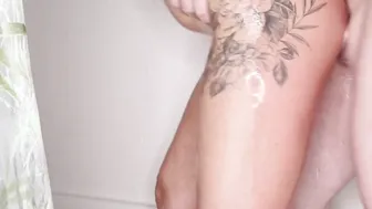 Cum on my face into the shower baby Let me suck and stroke you until you cover my beautiful face
