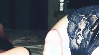 Люблю кончать жене живот