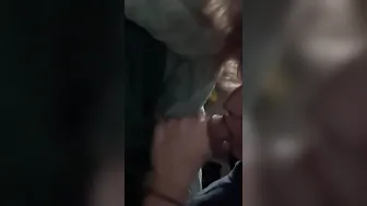 Late night blowjob before bed