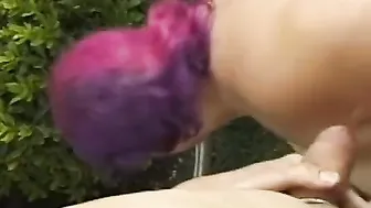 Big hot with purple hair offer great cumloaded HEAD