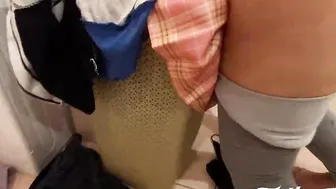 STEPSISTER STUCK INSIDE THE BASKET  I CUM INTO HER