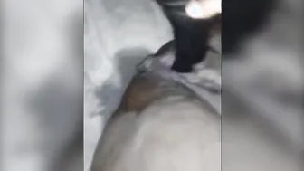 Black BBW shows off soak vagina squirting pee
