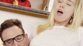 Big penis stepdad fucks so rough vulgar slender blonde step daughter Haley Reed
