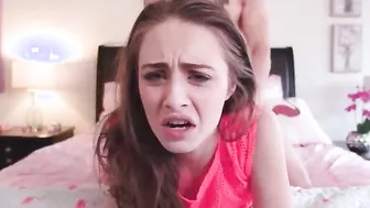 Delicious blonde 18 year old bimbo Allie Nicole offer amazingly hot deeply and gotten her twat fucked rough from behind