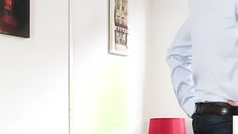 Dirty british micro cock domme wanking submissive BF