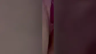 Filling up with a 9 inch dildo