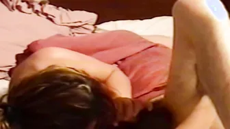 Spied on my hispanic wifey while she blows her stepbrothers big penis