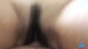 Amateur Apryl Rein getting pounded from behind doggy style point of view