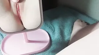 Cumming on the watch of my leaking vagina