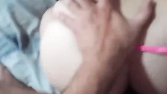 With a penis deep into the booty