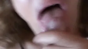 First time mother blows stepsons dick and makes him cum on her jugs