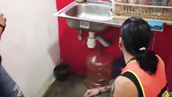 Backstage porn video – Behind the scenes - The plumber