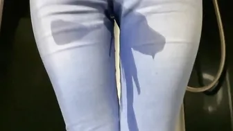 Golden shower for a sluts inside pissed jeans