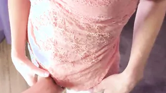 Spied on Cougar She didnt forgive me and I Cum inside herWet Lingerie after Deep Penetration