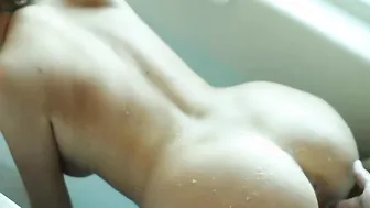 FantasyHD - Ice cubes and gigantic penis for blonde Alexis Adams
