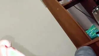 Licked Crazy Smelly Foot Soles Of His Domineering Stepmom - Mom Jerks Off Penis With Hottie Foot