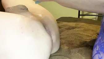 She Makes Him Take Her Fist Before Work So His Booty Vagina Leaks All Day