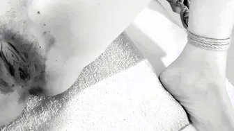 Kinktober day 15 - SHAVING KINK: Bound her up bald her cunt and made her squirt: Bdsmlovers91