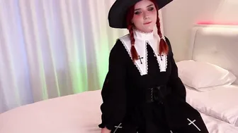 Anal and snatch fucked with Depraved Witch REAL BIMBOS ORGASM cum on face and butt jizzed