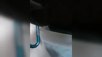 Cum vlog with a fresh haircut then a fresh cum load with behind the clip