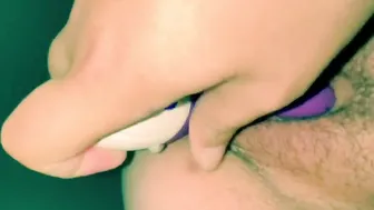 Creamy Leaking orgasm from my sex toy