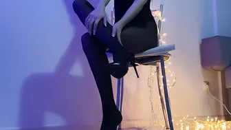 High heels and tights play