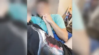 From our subscriber page: hanging out after spanking (cuddling tickling hickey laughing fun)