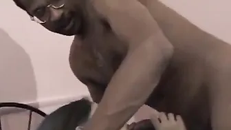 Goddess young dark hair offer oral sex takes a huge african dick