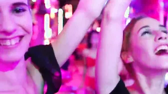 Paradise Gfs - Twins party on vacation and gets banged at club - Part one
