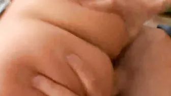 Hispanic teens getting banged inside front of her dad
