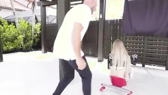 Small 18 Yo Wins The Penis Of Handsome Racer- Harlow West