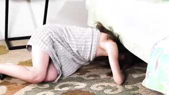 ADULT TIME - Lesbo Roomie Finds Maya Woulfe and Khloe Kapri STUCK Under The Bed