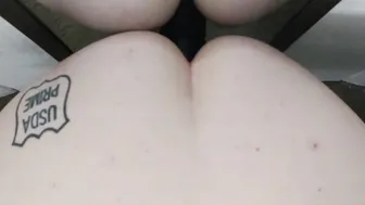 Submissive Wifey Blows And Fucks Her Sex Toy On A Mirror