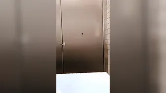Basically nude into Walmart restroom smoking