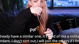 500K Pornhub gifts Unboxing and Oral Cummed - MollyRedWolf