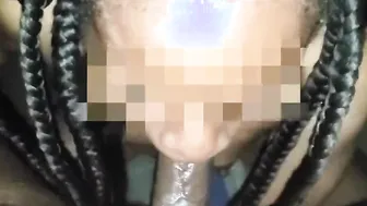 She blown  slurped the cum outta my Cock 