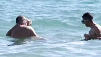 Blonde with gigantic titted loves anal threesomes