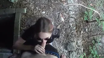 Gangster-chick Blows Penis and Eats Cum Public - SOboyandSOgirl