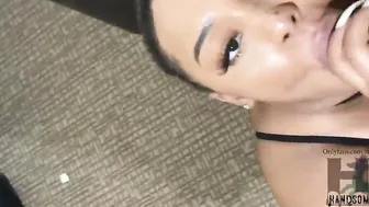 Handsomedevan meets juicy bbw Instagram celeb inside hotel lobby