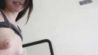 Bald snatch 19 year old Step Sister Megan Sage Surprises Her Brother