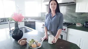Turned On Stepmom Wants Her Son to Play With Her Melons
