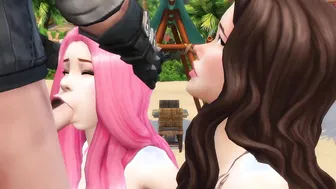 Johny Silverhand Plowed bella Poarch and Belle Delphine