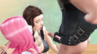 Johny Silverhand Plowed bella Poarch and Belle Delphine