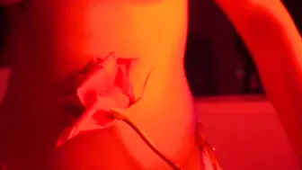 Bombshell Goddess Ride Sex Toy On Kitchen Counter